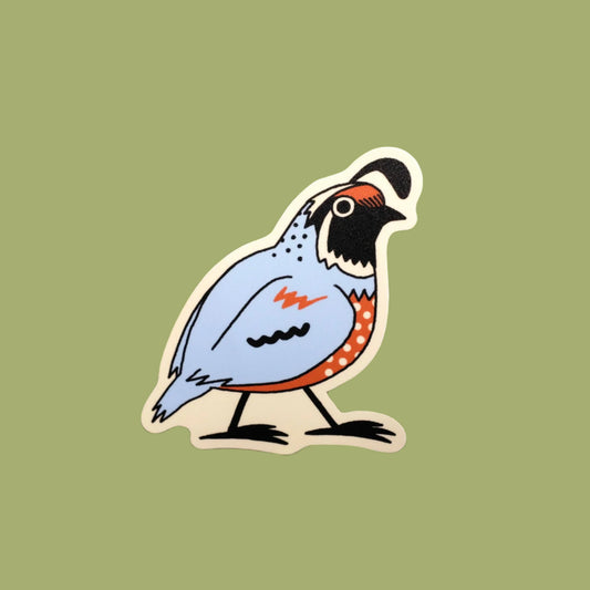 Quirky Quail Sticker