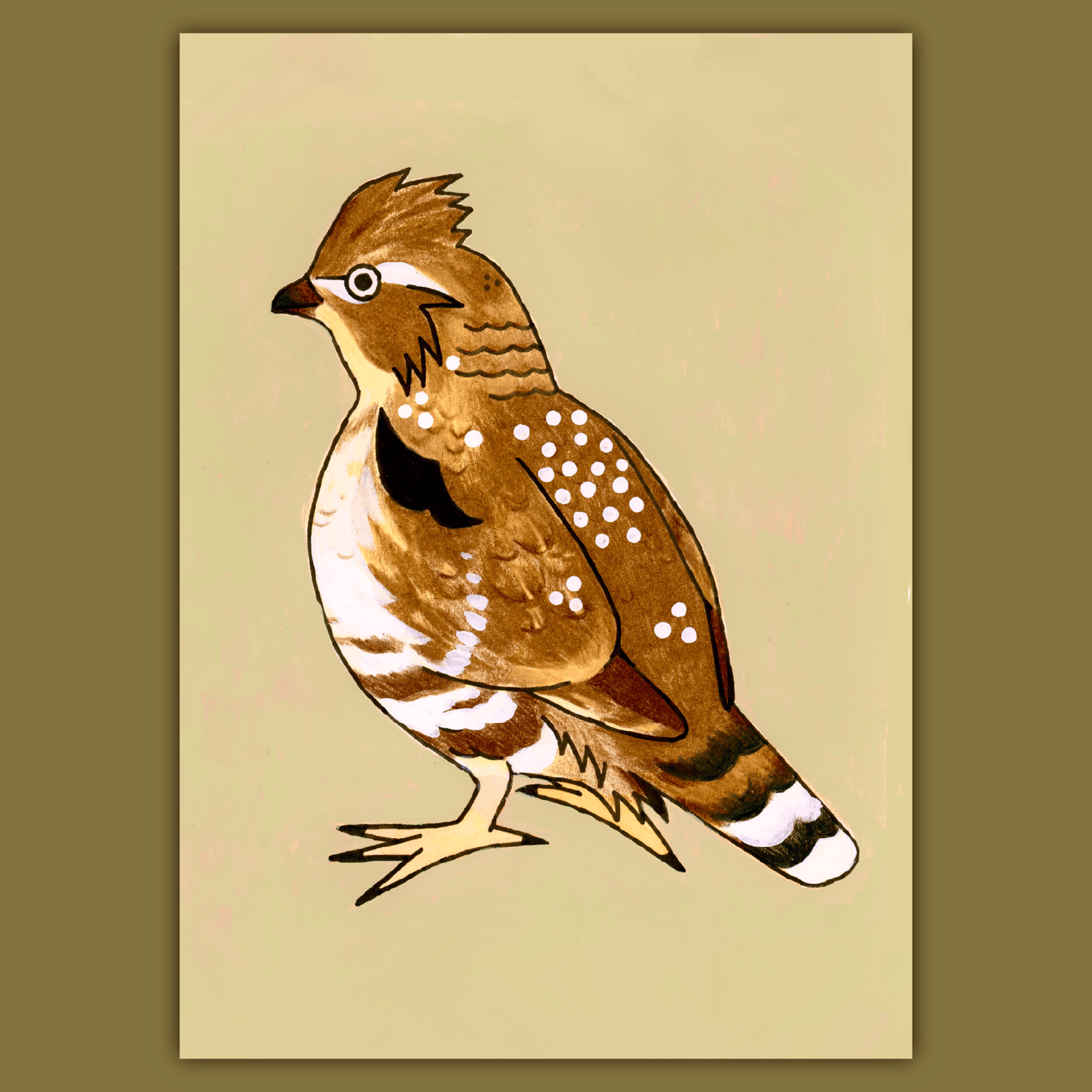 Ruffed Grouse Mini Print