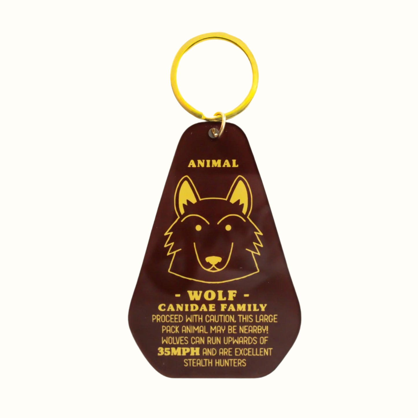 Wolf Track Keychain