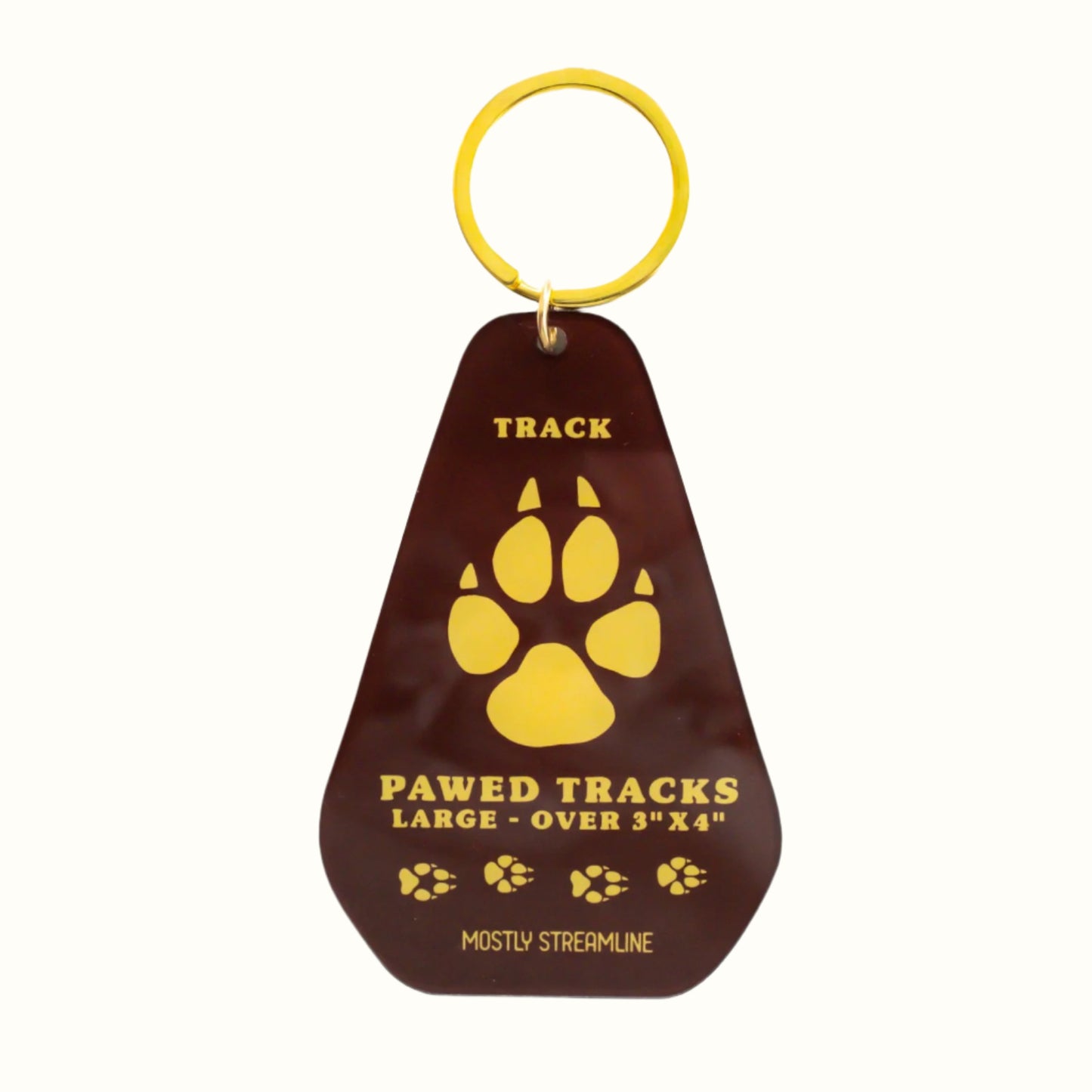 Wolf Track Keychain